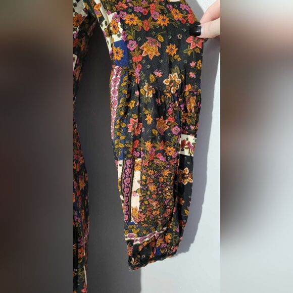 Zara women's sm long sleeve patchwork dress - Picture 11 of 11